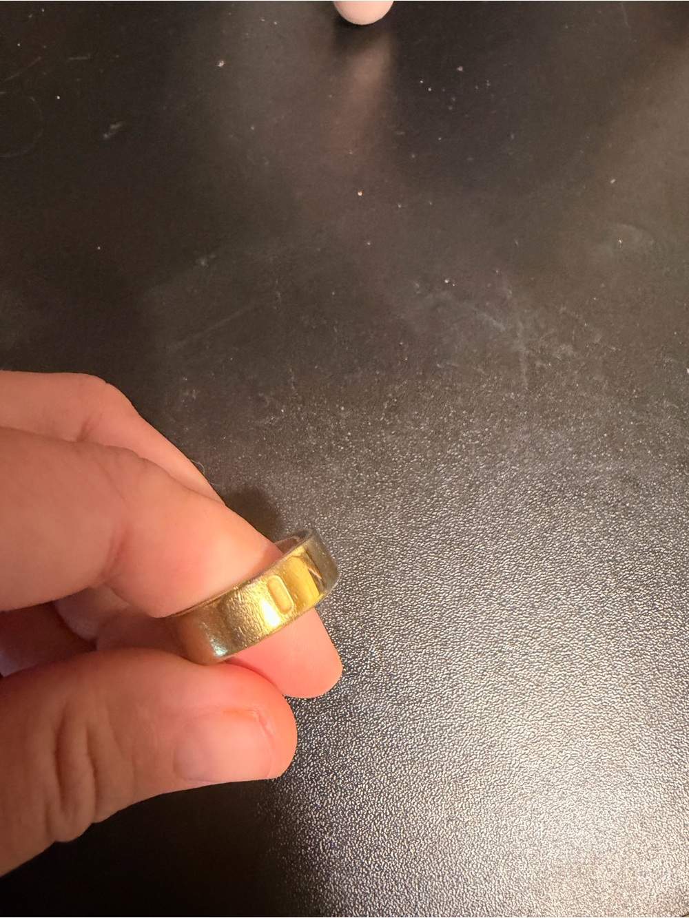 Oura Polished Gold Band Ring for Women